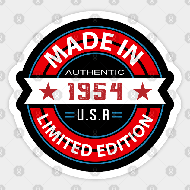 1954 69 Year Sticker by HB Shirts